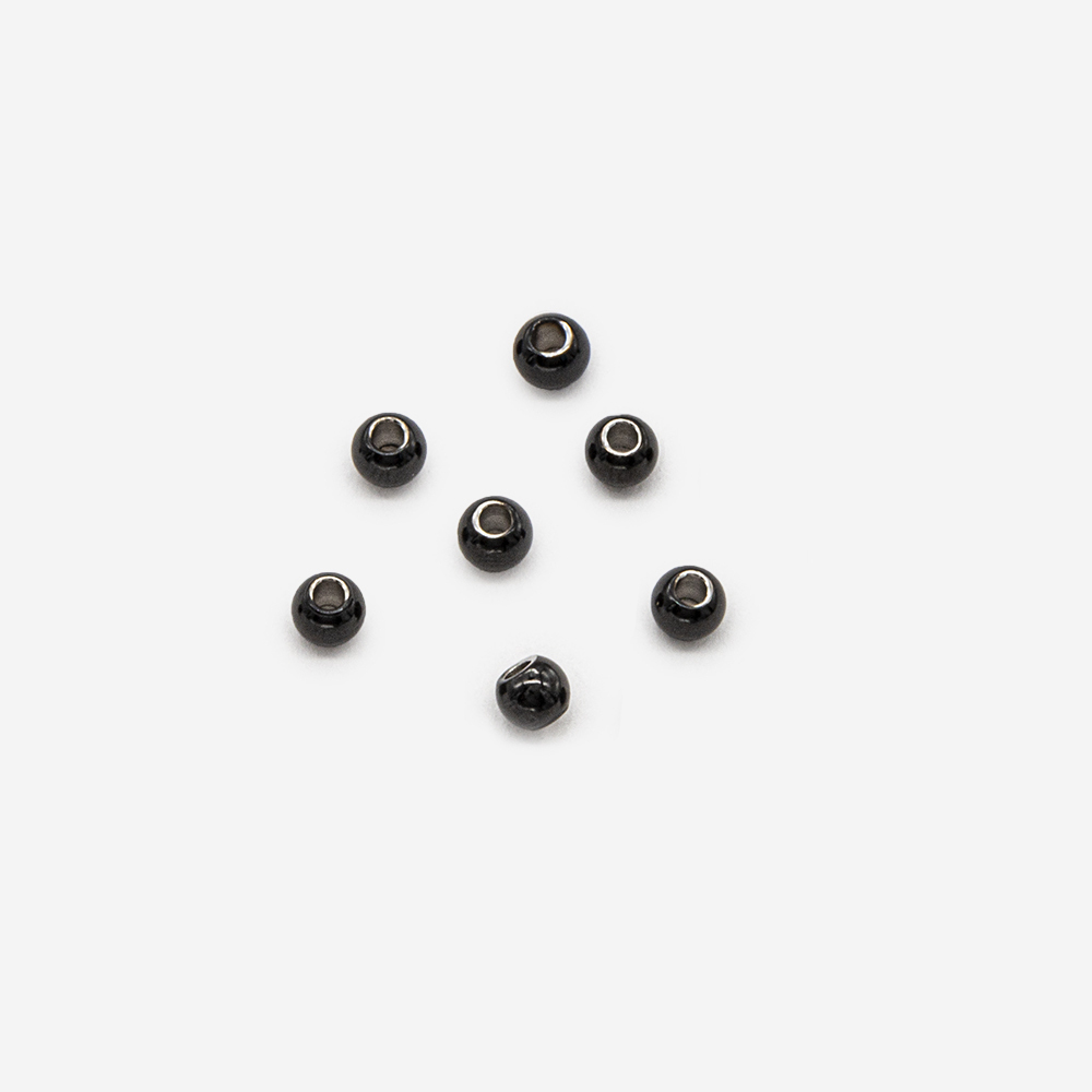 Бусина-разделитель, 3мм, сталь с чернением