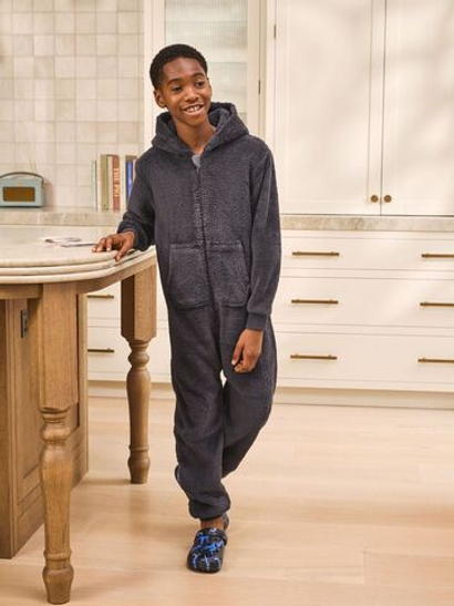 Комбинезон флисовый для мальчика Next N25-826, Серый