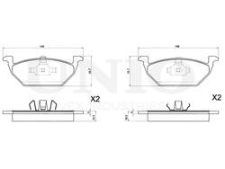 Колодки тормозные диск. передние UNIO BRP-20063
