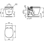 Подвесной  унитаз Ideal standard CONNECT AquaBlade®