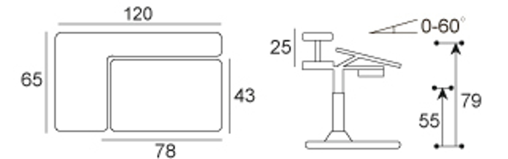 Стол с электроприводом Mealux Electro 730 WB + полка BD-S50 White (арт. BD-730 WB + BD-S50 White)