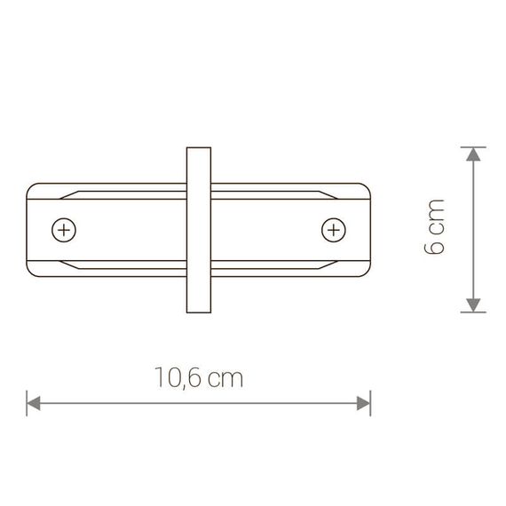 Коннектор прямой Nowodvorski Profile Recessed 8968