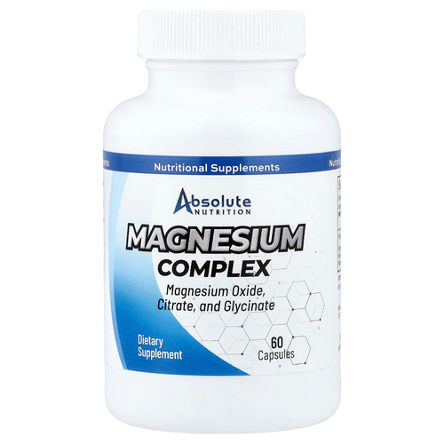 Absolute Nutrition, Комплекс магния, 60 капсул (250 мг в каждой капсуле)