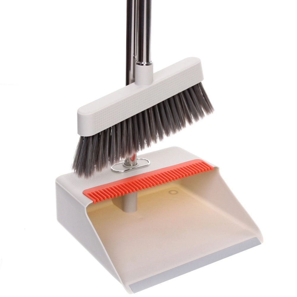 Набор для уборки, щетка для пола с совком «Люкс» белый 1130