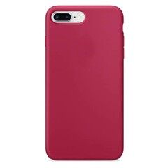 Силиконовый чехол Silicon Case WS для iPhone 7 Plus, 8 Plus (Малиновый)