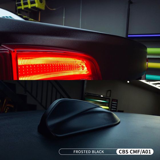 Пленка матовая текстурная черная Frosted Black Carbins