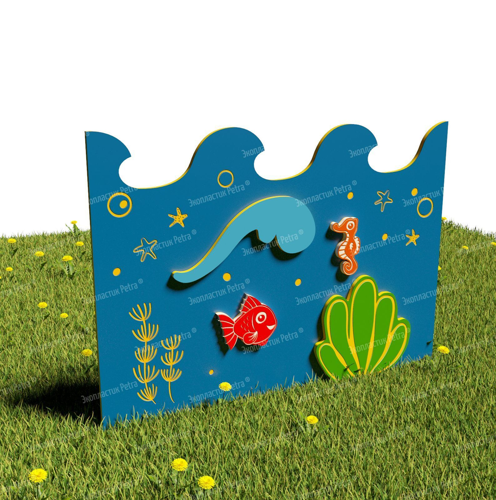 Забор уличный из экопластика 1, секция 1000х740 мм