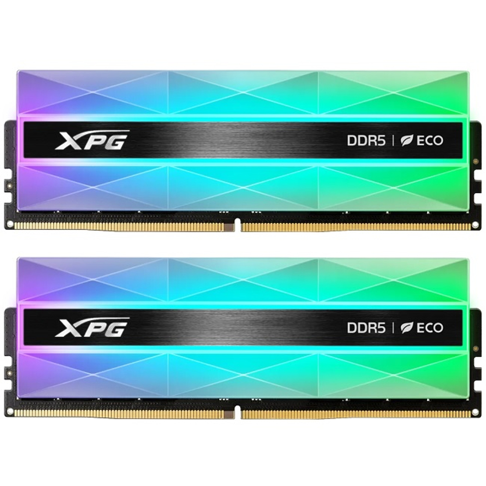Модуль памяти DIMM DDR5 32Gb, 6400Mhz, 2x16Gb, ADATA XPG Lancer Neon RGB (AX5U6400C3216G-DCLANRSG)
