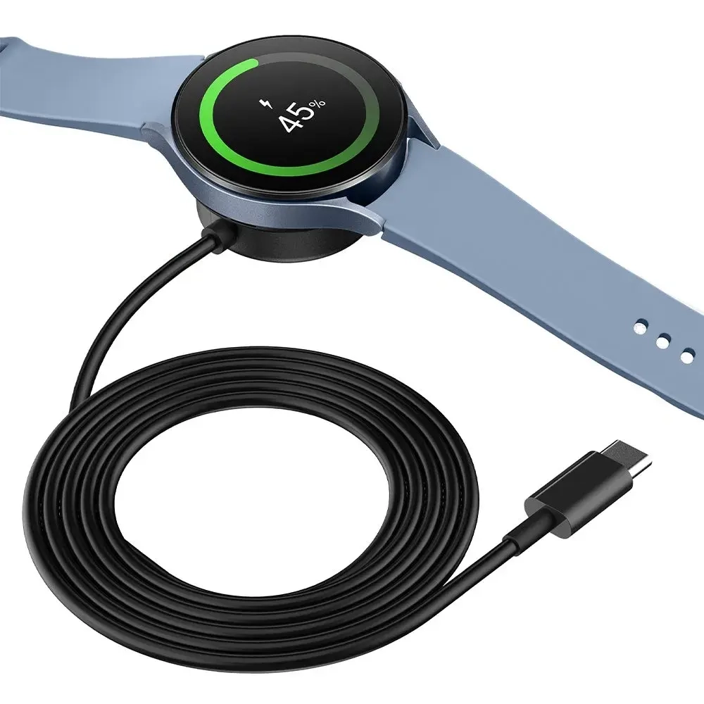 Беспроводное зарядное устройство Deppa (24023) для Galaxy Watch 2.5Вт/Type-C 1m (черный)