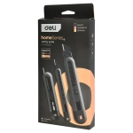 Набор универсальных строительных ножей Deli "Home Series Black" HT4003