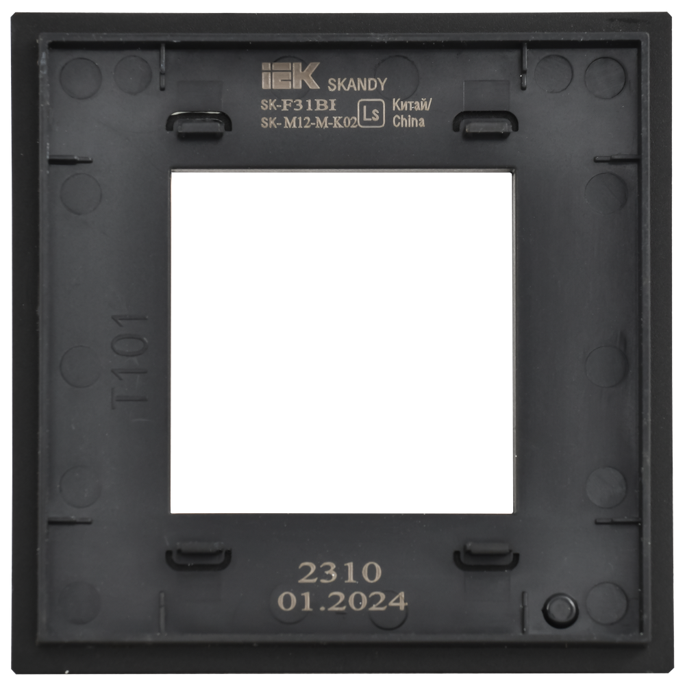 SKANDY Рамка 1-местная SK-F31Bl металл черный IEK