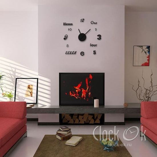 Настенные 3D часы Rainbow