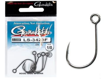 Крючки Gamakatsu LS-3423F NEW LABEL HOOKS разм. 1/0 5шт.