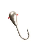 Мормышка Helios вольфрамовая Капля спорт с отверстием 3мм 0,45гр Go с кембриком (MW-3730C-Go)