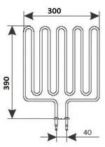 ТЭН Harvia - тэн харвия 3000W ZSK-720 (ZSK720) 230V - нагревательный элемент для печи сауны