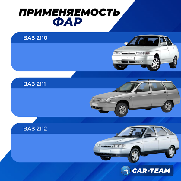 Фары ВАЗ 2110, 2111, 2112 передние в стиле BMW с Bi LED модулями 1,8 дюйма, белые галочки (тонированные поворотники)