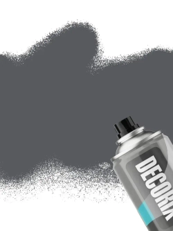 Грунт для пластика аэрозольный серый матовый DECORIX - грунтовка для пластика в баллончике 520 мл