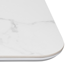 Стол Festa 140x85x77см, керамогранит белый мрамор