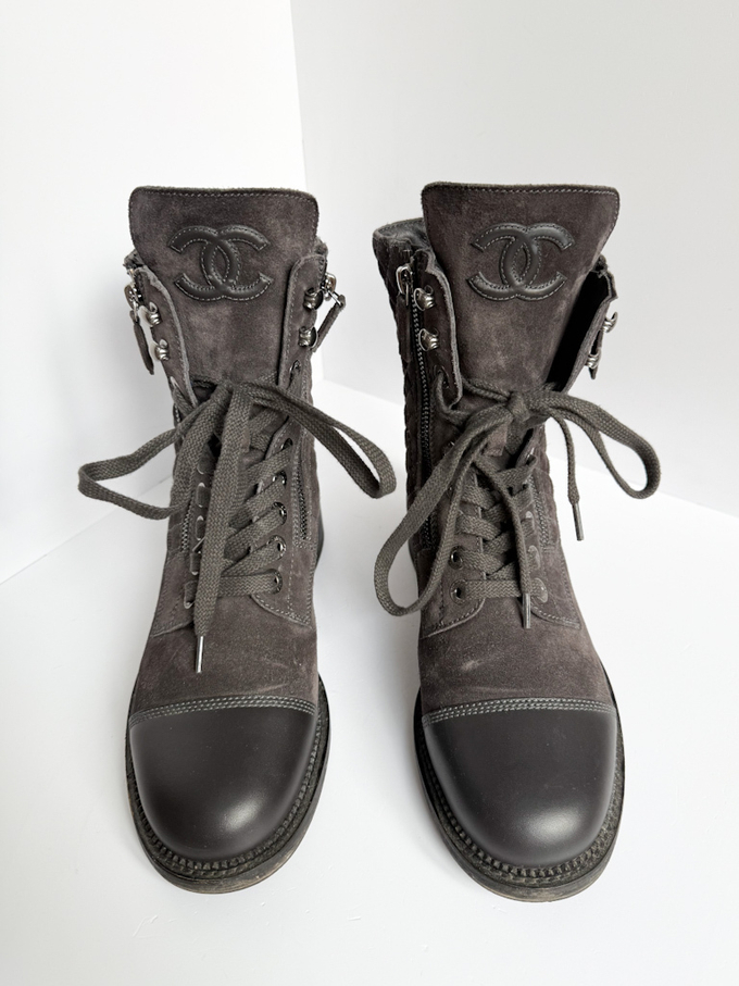 Кожаные ботинки Chanel, 39,5