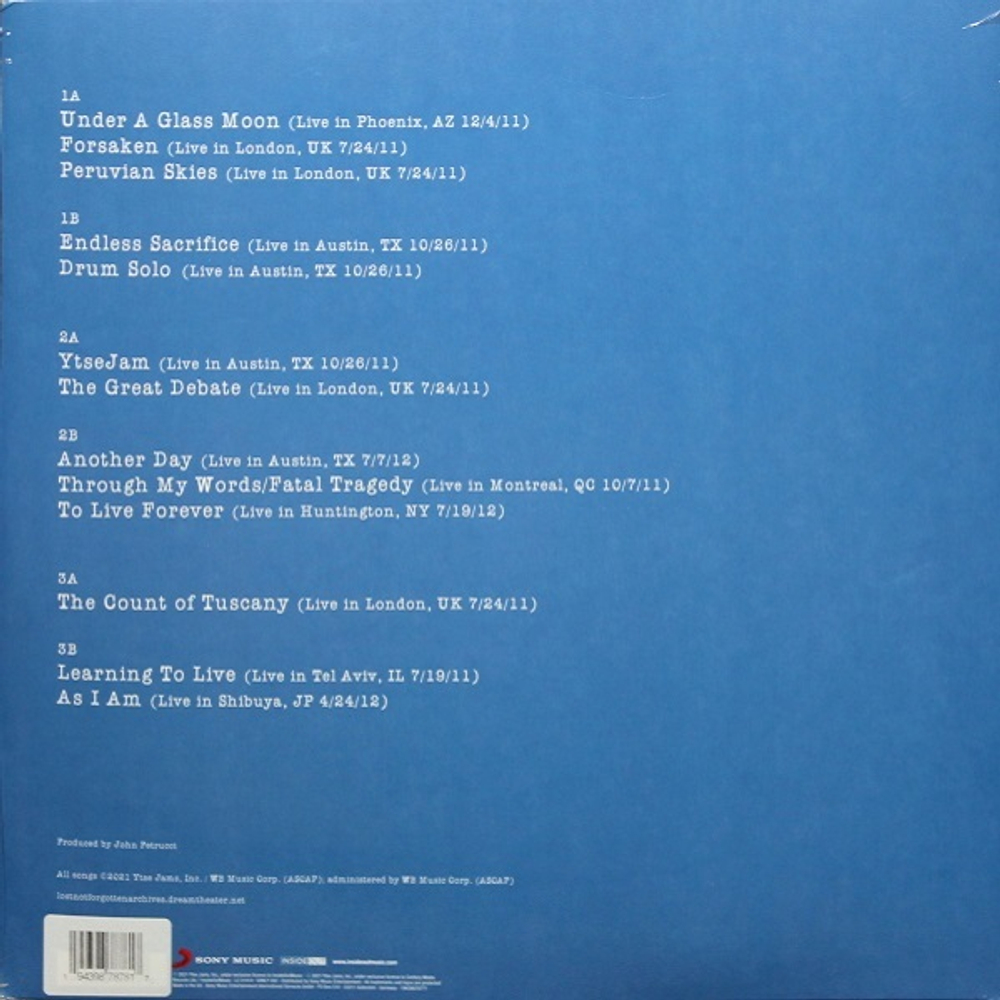 Dream Theater / Lost Not Forgotten Archives - A Dramatic Tour Of Events - Select Board Mixes (Coloured Vinyl)(3LP+2CD)