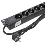 Блок розеток 19", 9 розеток EKF TRP-HPD-16A-9SH-2MSH