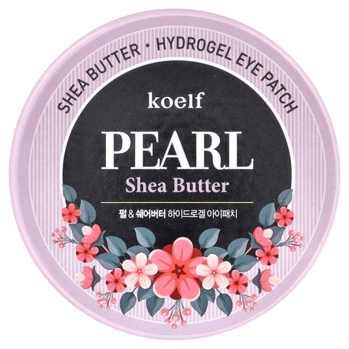 Koelf, Масло ши Pearl, гидрогелевые патчи для глаз, 60 патчей