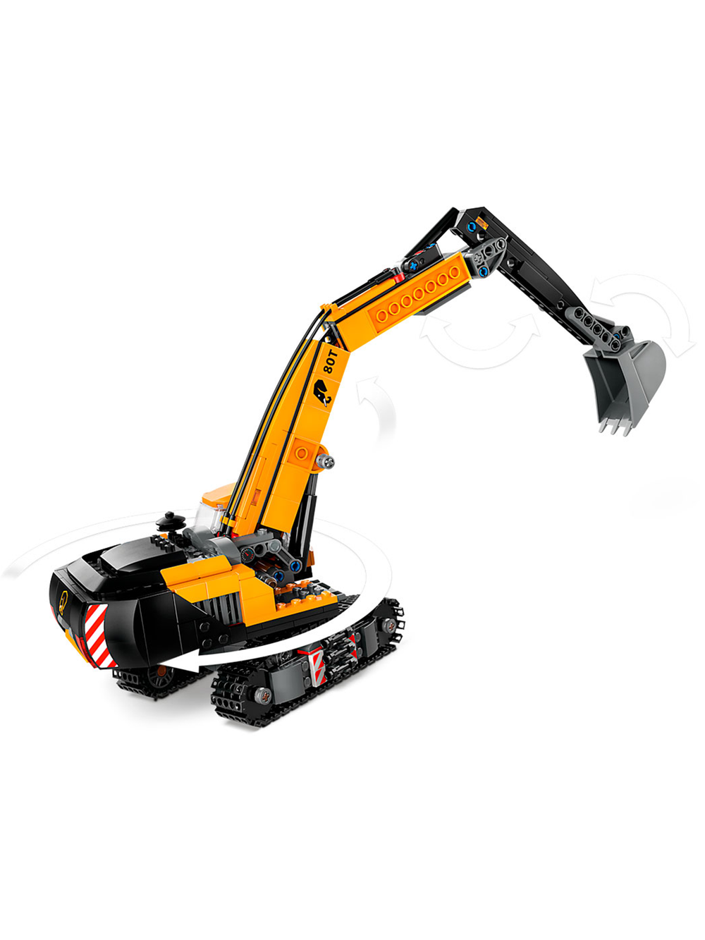 LEGO City 60420 Лего «Жёлтый строительный экскаватор» — техника для работ на стройке