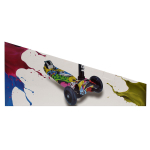 Самокат 4х-колес. с мигающими огнями, регулируемая высота: 78/82/87 см, колеса PU свет, макс. вес 50