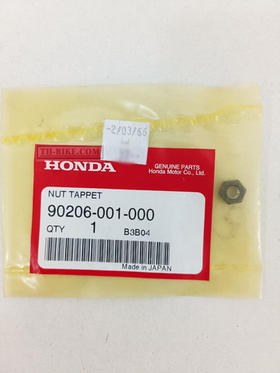 90206-001-000. NUT TAPPET. Honda