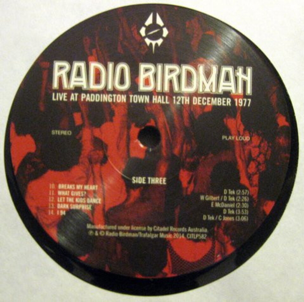 Radio Birdman / Live At Paddington Town Hall 12th December 1977 (2LP)
