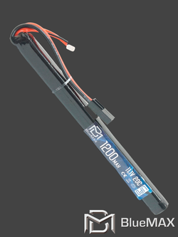 Аккумулятор BlueMAX Li-Po 11.1V 1200 mAh 20C Slim AK Stick, Mini Tamiya (185x17x17 мм)
