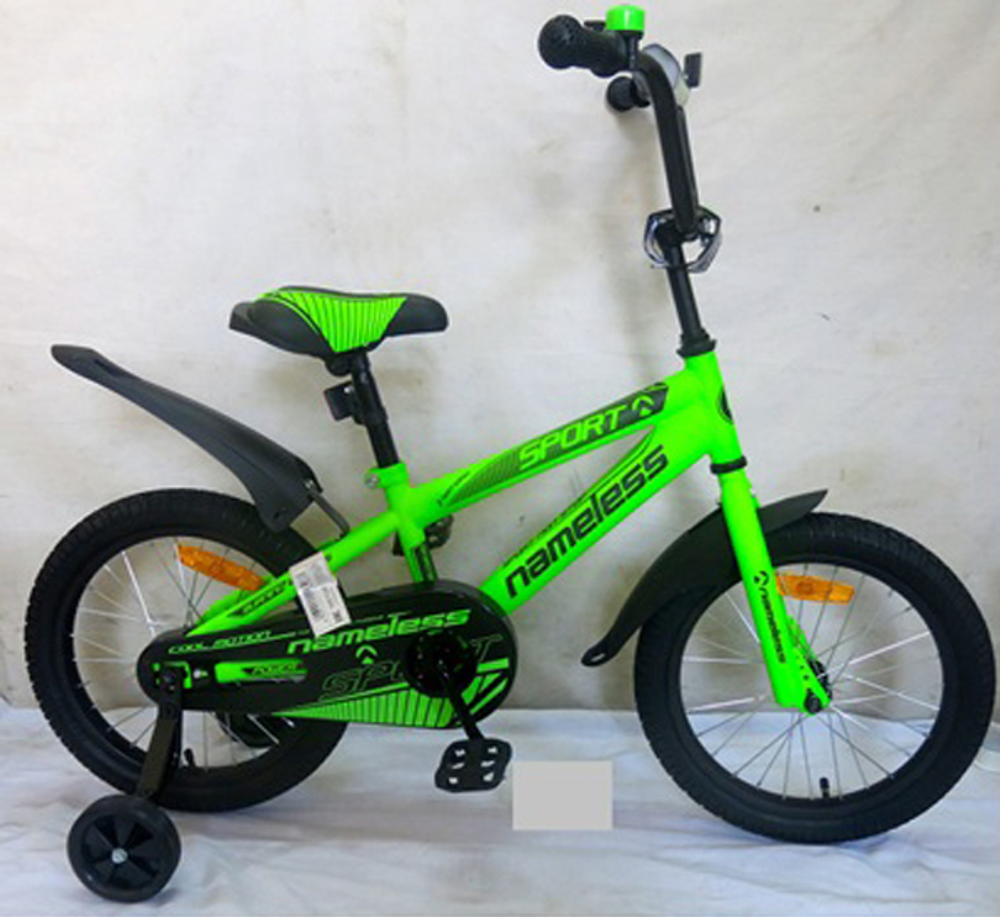 Велосипед 18" Nameless SPORT, зеленый/черный