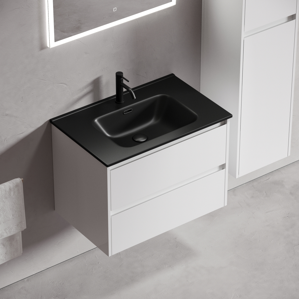 Тумба с раковиной Sancos Libra 70 см LB70W белый глянец