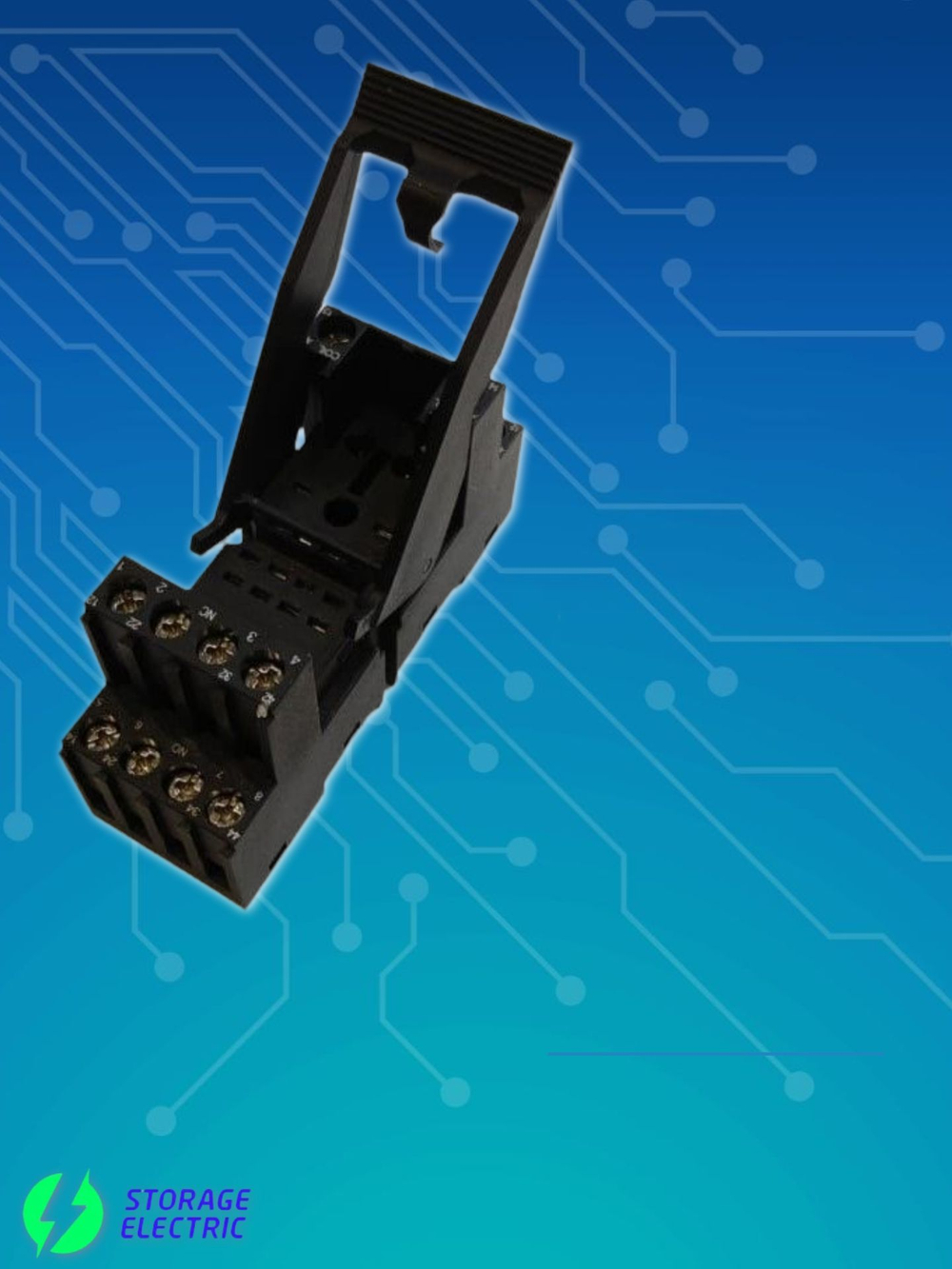 Промежуточное реле 24В DC, 4 контакта 5А (индикация), с колодкой