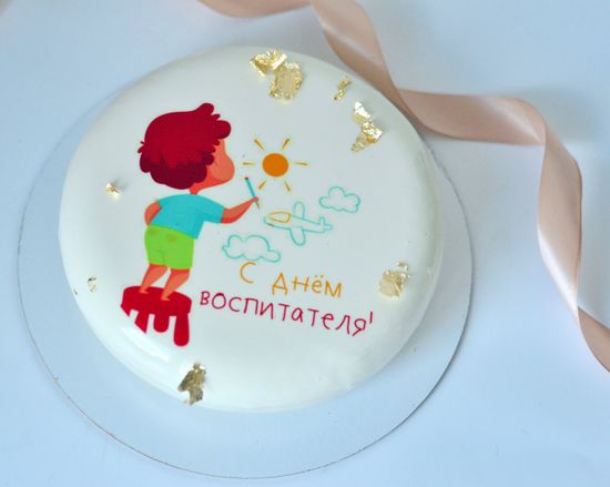 Муссовый торт С днем воспитателя