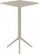 Стол пластиковый барный складной Sky Folding 60х60 бежевый