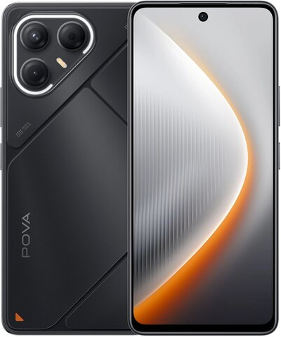 Смартфон TECNO POVA 7 5G 8/128 ГБ Ростетс(ЕАС), Dual nano SIM, черный