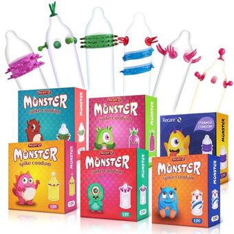 Презервативы Recare Monster с усиками и шариками 1 шт