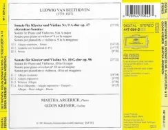 Ludwig van Beethoven, Gidon Kremer, Martha Argerich – Violinsonaten Nos. 9 & 10 (Analogphonic) LP