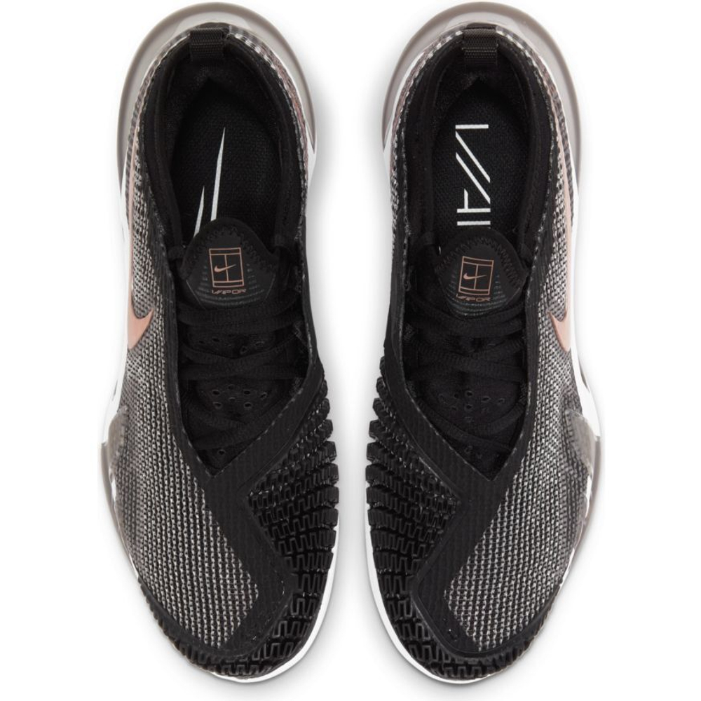 Женские Кроссовки теннисные Nike WMNS React Vapor NXT - black/white/metallic red bronze