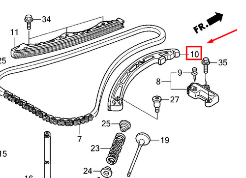14520-RAA-A01 ARM, CAMCHAIN TENSIONER