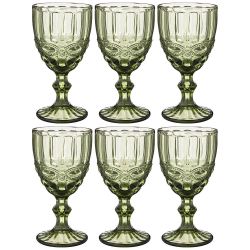 НАБОР БОКАЛОВ ДЛЯ ВИНА "СЕРПЕНТИНА" ИЗ 6ШТ. СЕРИЯ "MUZA COLOR" 300МЛ. / В=17 СМ (КОР=4НАБ.)