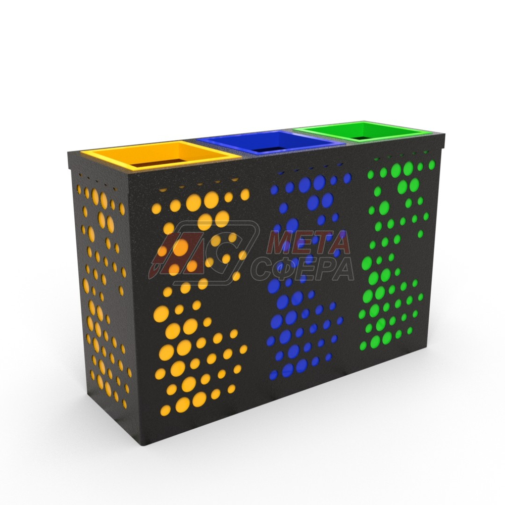 Урна Меркурий для раздельного сбора мусора