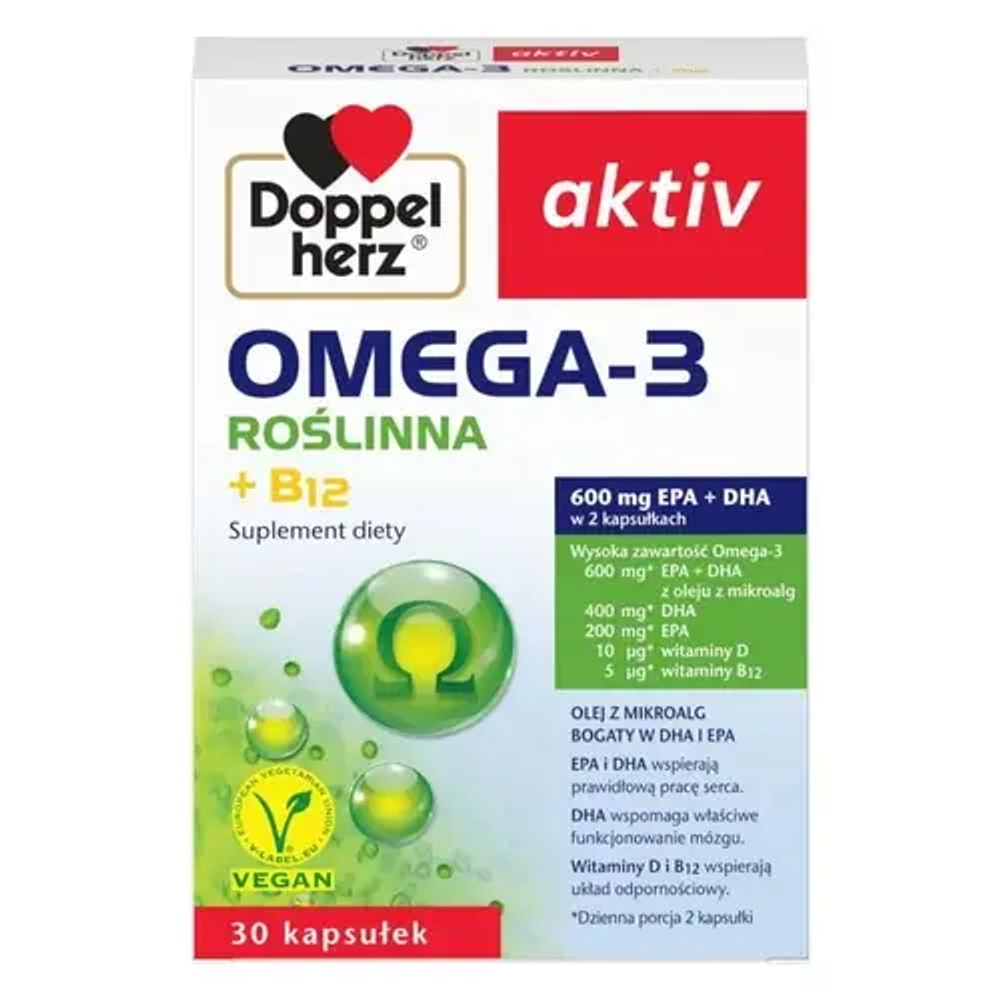 Doppelherz Aktiv Omega-3 Vegetable - 30 капсул