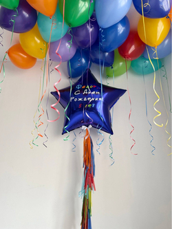 Воздушные гелиевые шарики с доставкой по Хабаровску яркие шарики №5113