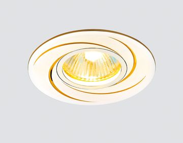 Точечный светильник A506 AL/G MR16 алюминий/золото Ambrella