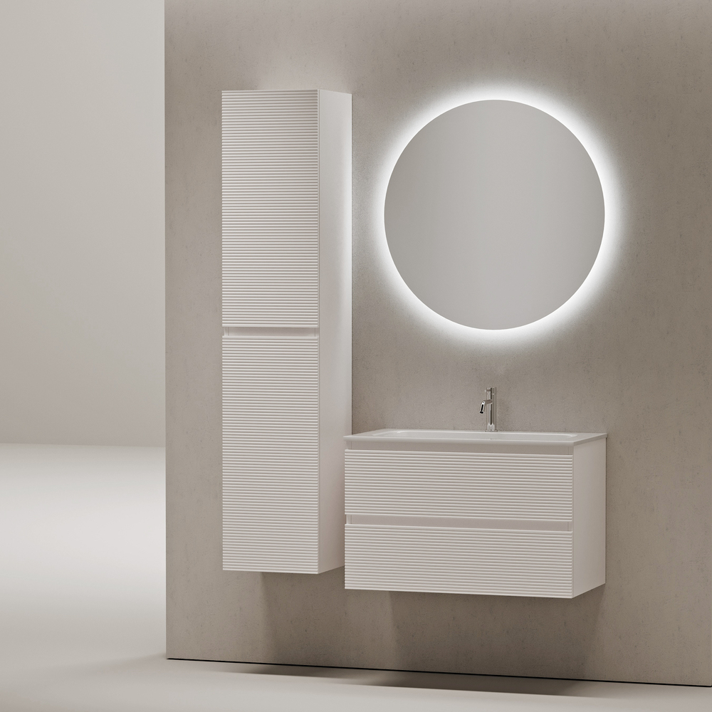 Тумба подвесная под раковину Sancos Folk, Bianco 790х445х500