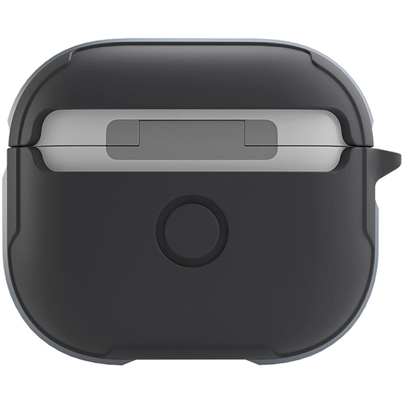 Чехол с карабином Uniq Valencia TPU/Aluminium bumper для AirPods 3 (AIRPODS(2021)-VALGRY), серый