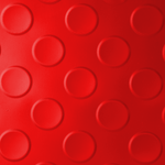 Рулонное резиновое покрытие "КОМФОРТ" - МОНЕТКА, ширина 1,2 м, красный, рулон 10м