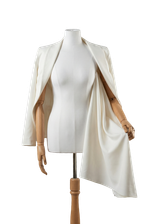 Костюмная стрейч молочный